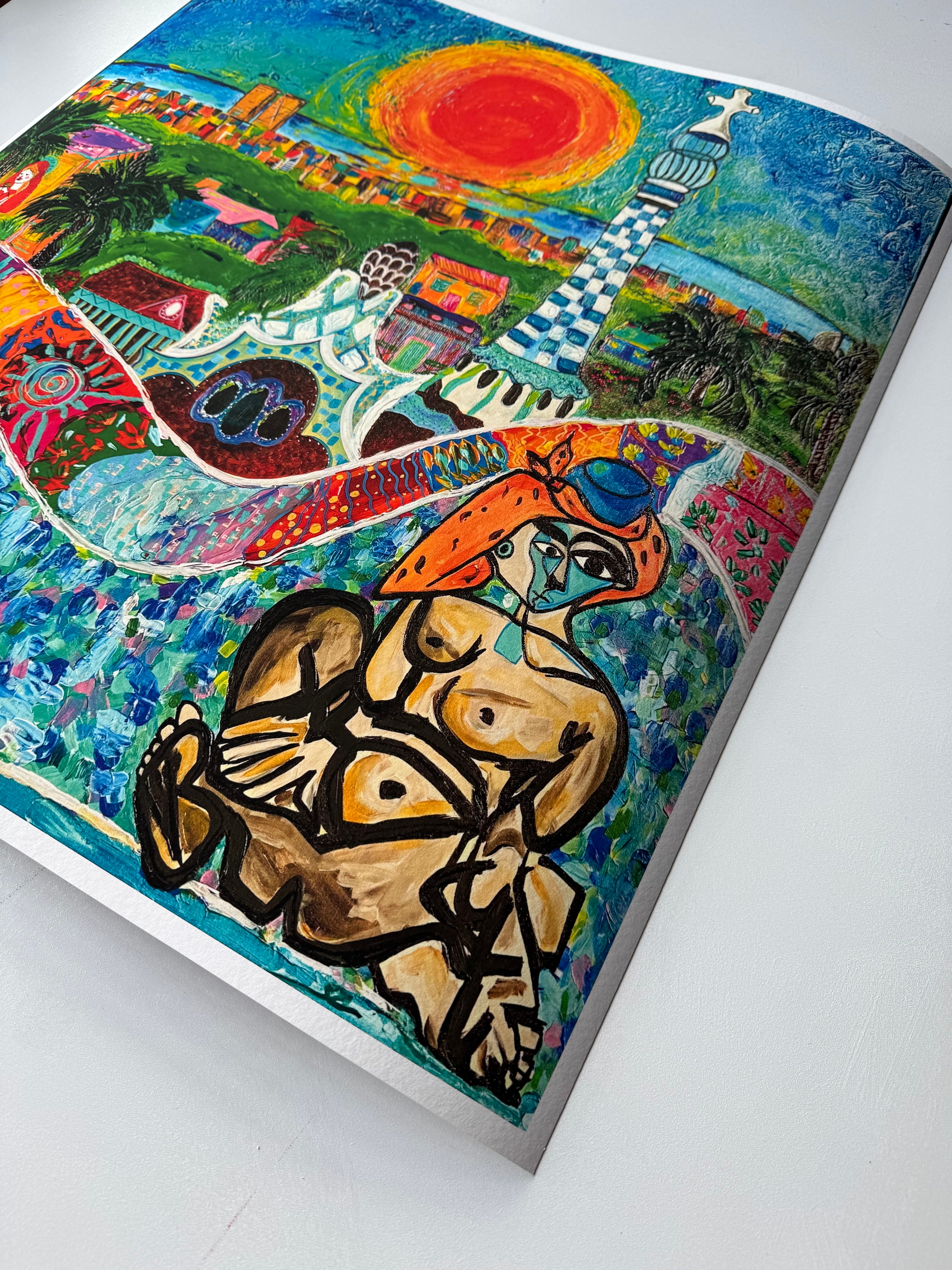 Picasso en el Park Güell print